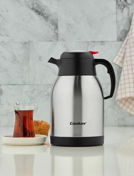 Cooker CKR2005 2 Litre Çift Katlı Paslanmaz Çelik Termos ürün görseli 1