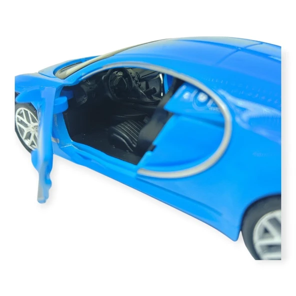 Çek Bırak Metal 12 Cm Model Araba - Mavi - Resim 3