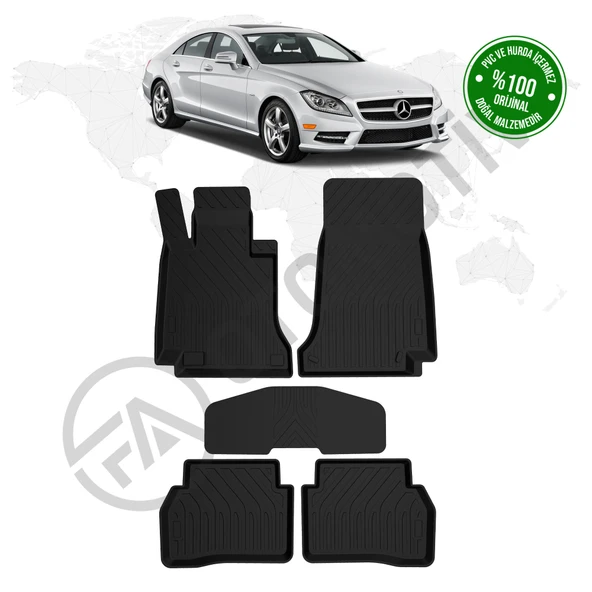 Mercedes CLS C218 4D Havuzlu Paspas 2010 - 2018 Model ürün görseli 1