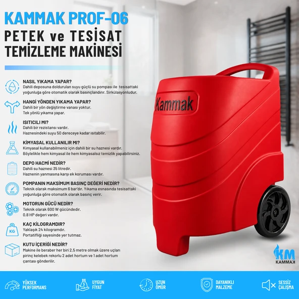 Prof-06 Isıtıcılı Petek Temizleme Makinası ürün görseli 1