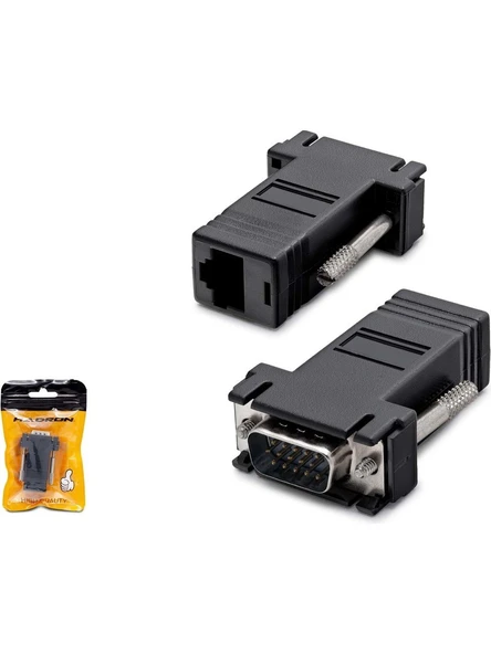 Hadron HDX1034(4292) Adaptör Çevirici VGA To Lan - vga extender ürün görseli 1