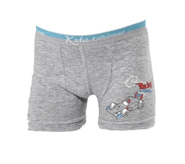 12 Adet Kota Erkek Çocuk Baskılı Likralı Boxer Karışık Renk 1005 ürün görseli 1