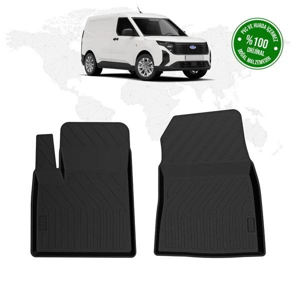 Ford Courier Panelvan 4D Havuzlu Paspas (Ön 2 Parça) 2024 Model ve Sonrası ürün görseli 1