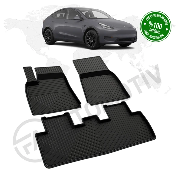 Tesla Model Y 4D Havuzlu Paspas 2020 Model ve Sonrası ürün görseli 1