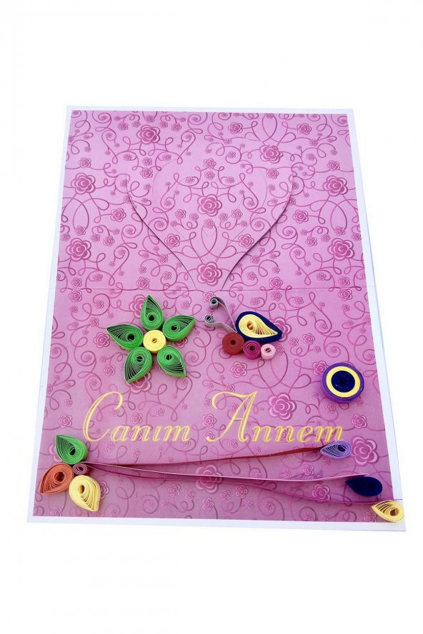 Anneler Günü Quilling Tablo Tasarım Seti - Resim 2