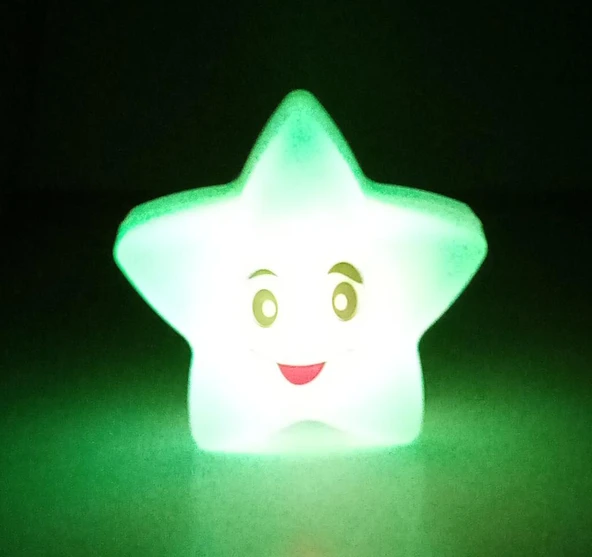 HAPPY STAR IŞIKLI YILDIZ - PİLLİ LED LAMBA - Resim 5