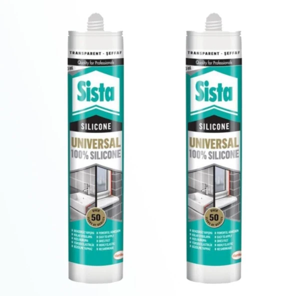 Sista Şeffaf Silikon 280 ml Henkel (2 ADET) ürün görseli 1