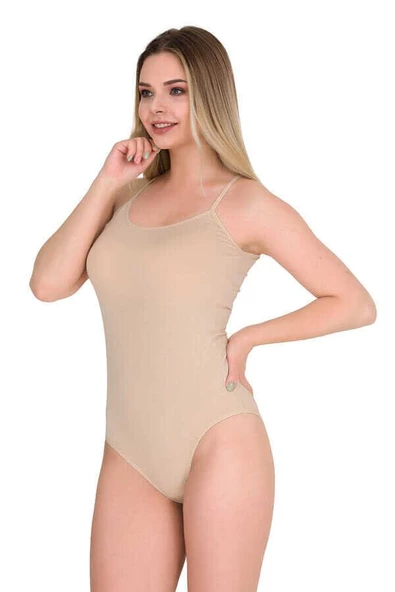 6 lı Paket Berrak Bayan İp Askılı Çıtçıtlı Body 2081 ürün görseli 1
