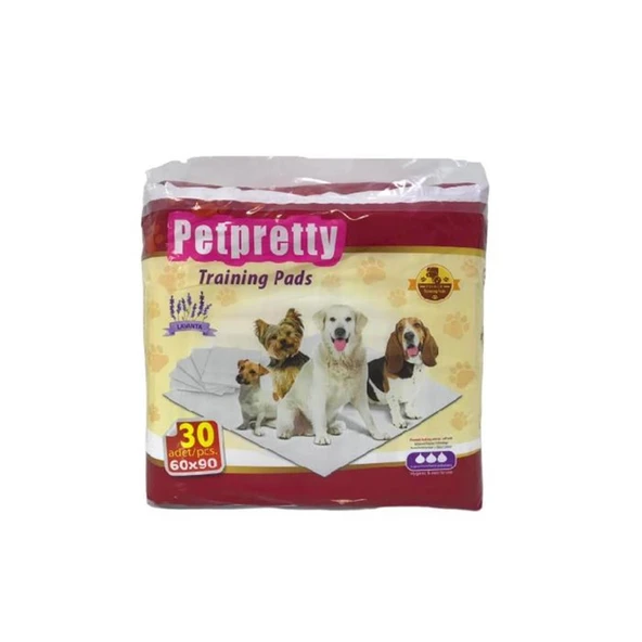 Pet Pretty Lavantalı Çiş Pedi 30 Adet 60x90cm ürün görseli 1