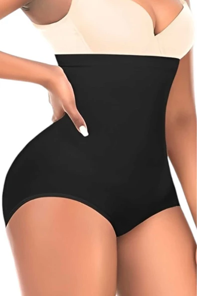 Kadın Toparlayıcı Dikişsiz Yüksek Bel Slip Korse ürün görseli 1
