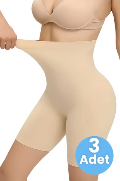 Kadın Toparlayıcı Dikişsiz Klasik Korse 3'lü Set ürün görseli 1