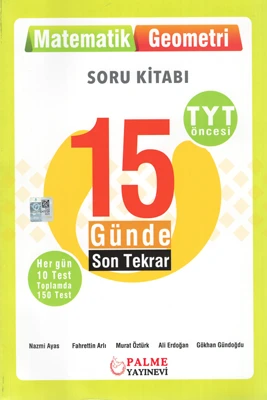 PALME YKS TYT ÖNCESİ 15 GÜNDE SON TEKRAR MATEMATİK - GEOM.*YENİ* ürün görseli 1