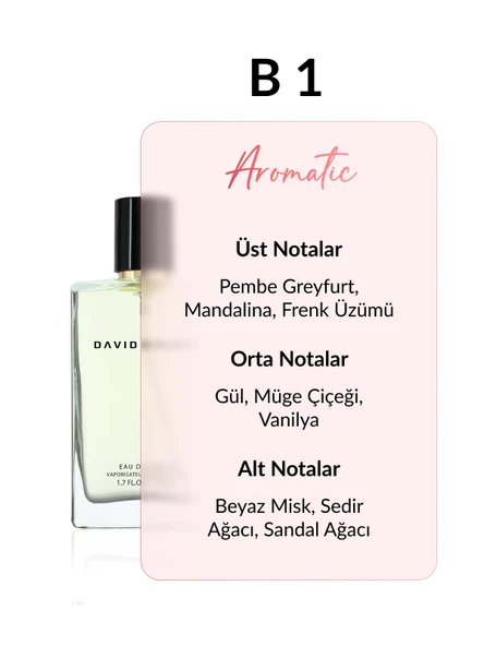 David Walker B1 Crace 50 ml Kadın Parfüm | Aromatic - Resim 2