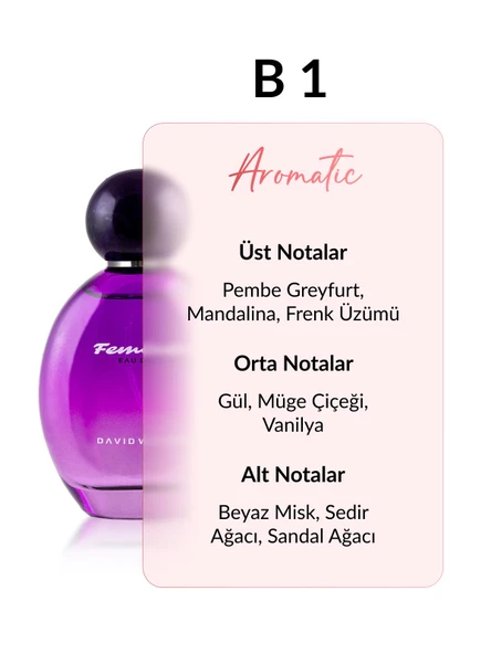David Walker B1 Crace 100 ml Kadın Parfüm | Aromatic - Resim 2