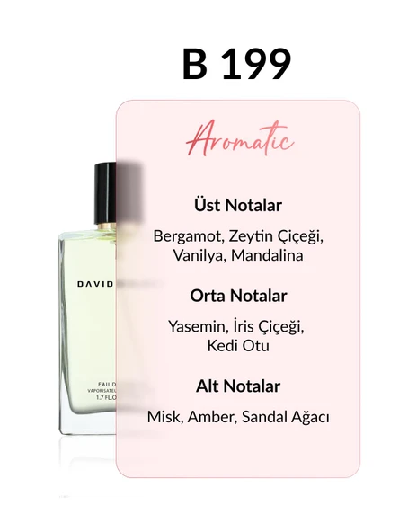 David Walker B199 Oley 50 ml Kadın Parfüm | Aromatic - Resim 2