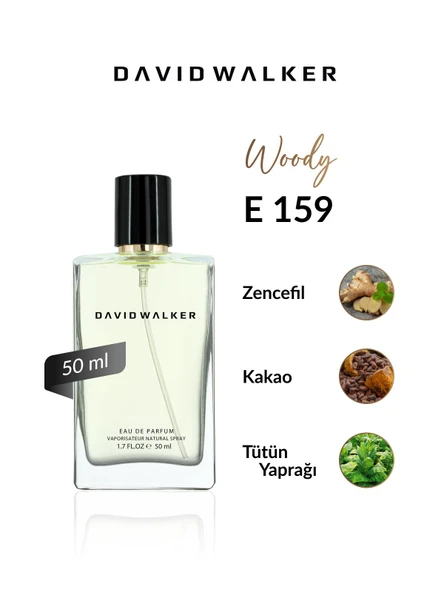 David Walker E159 Vantes 50 ml Erkek Parfüm | Woody ürün görseli 1
