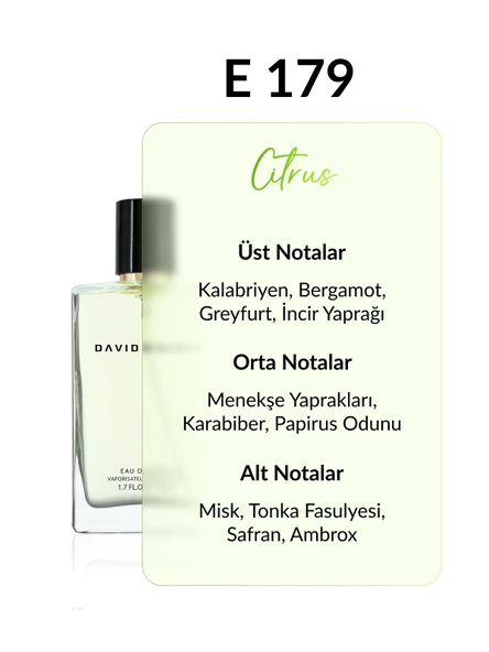 David Walker E179 Robin 50 ml Erkek Parfüm | Citrus - Resim 2