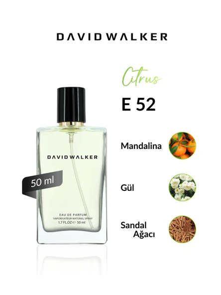 David Walker E52 Yesterday 50 ml Erkek Parfüm | Citrus ürün görseli 1