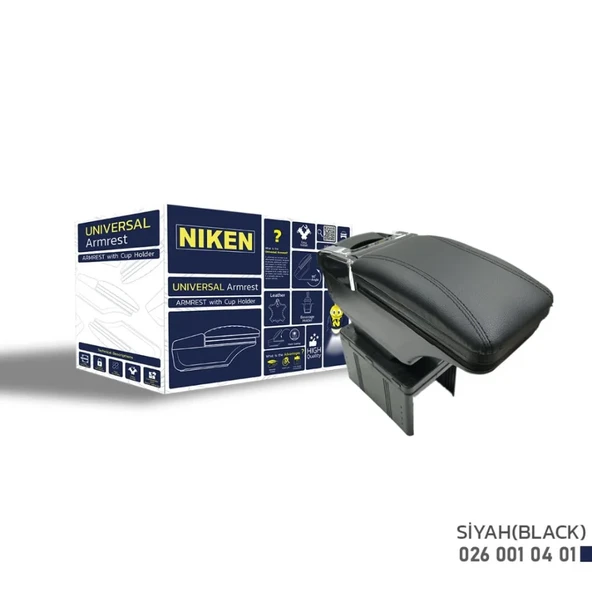 Niken Kol Dayama Kromlu Siyah ürün görseli 1