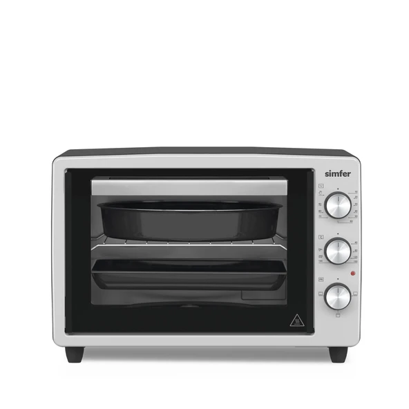 3426 İnox Gri 34 LT Statik Mini/Midi Fırın - 4 Fonksiyon, Programlanabilir Pişirme & Isı Kontrol ürün görseli 1