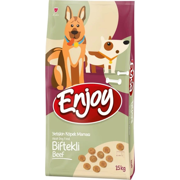 Enjoy Biftekli Yetişkin Köpek Maması 15 kg ürün görseli 1