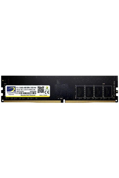 TWINMOS 8 GB DDR4 3200MHZ DT MDD48GB3200D ürün görseli 1