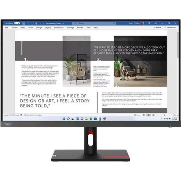 Lenovo Thinkvision S27I-30 63DFKAT4TK IPS 100 Hz 4ms HDMI VGA 27'' Monitör ürün görseli 1
