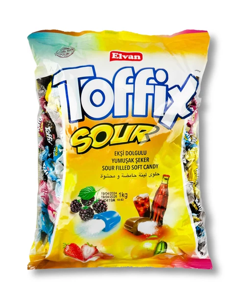 Toffix Sour Mix Şeker 1000 Gr. (1 Poşet) - Resim 2
