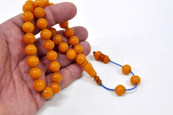 Tesbihci Dayı Sıkma Kehribar Tesbih (khr-10591) - Resim 3