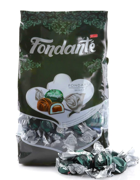 Fondante Çikolata Dolgulu Naneli 1000 Gr. (1 Poşet) ürün görseli 1