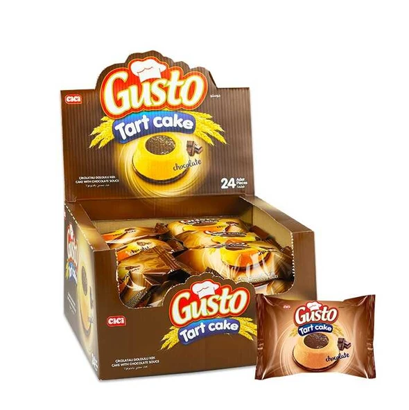 Gusto Tart Kek Çikolata Soslu 45 Gr. 24 Adet (1 Kutu) ürün görseli 1