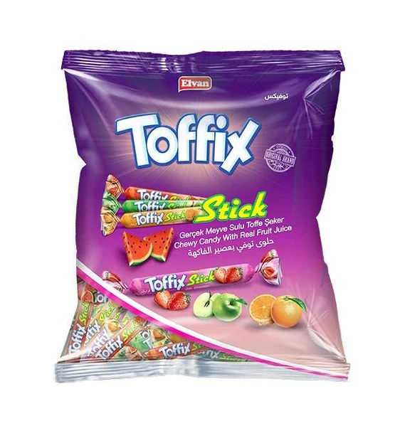 Toffix Stick Meyveli Mix Şeker 800 Gr. (1 Poşet) ürün görseli 1