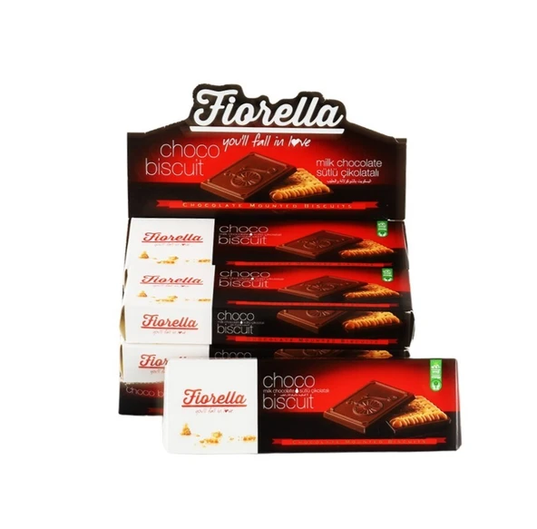 Fiorella Chocobiscuit Sütlü Çikolatalı Bisküvi 102 Gr. 6 Adet (1 Kutu) ürün görseli 1