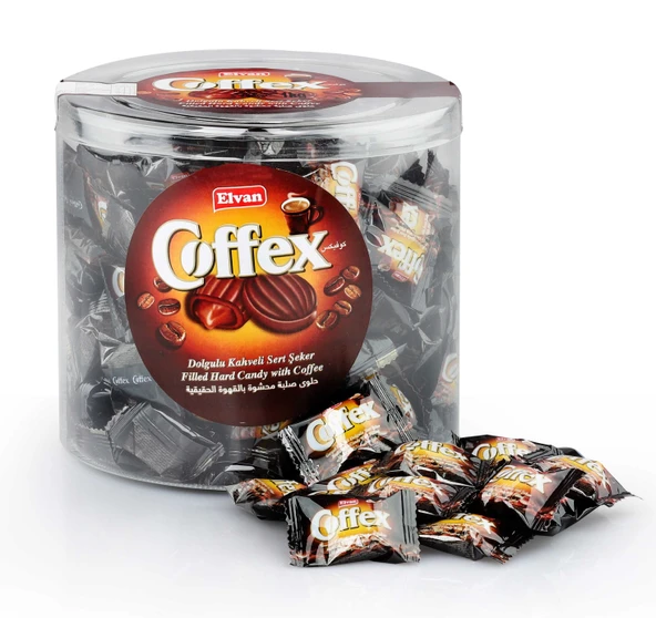 Coffex Kahveli Şeker 1000 Gr. Silindir (1 Kutu) ürün görseli 1