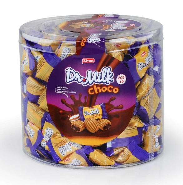 Dr. Milk Choco Karamelli 1000Gr. (1 Silindir) - Resim 4