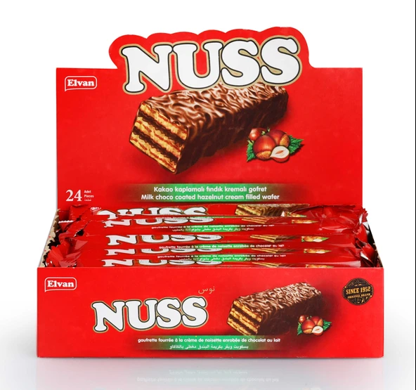 Nuss Gofret 15 Gr. 24 Adet (1 Kutu) ürün görseli 1