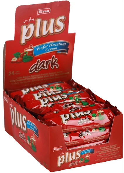 Plus Dark Gofret 13 Gr. 24lü (1 Paket) - Resim 3