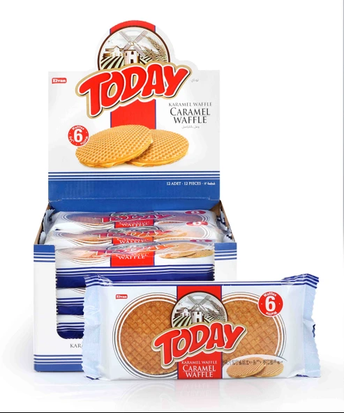 Today Caramel Waffle 132 Gr. 12 Adet (1 Kutu) ürün görseli 1
