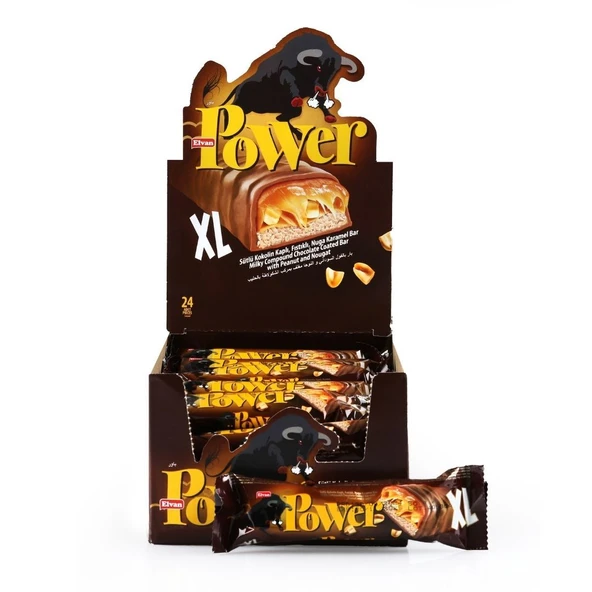 Elvan Power XL Bar 40 Gr. 24 Adet (1 Kutu) ürün görseli 1