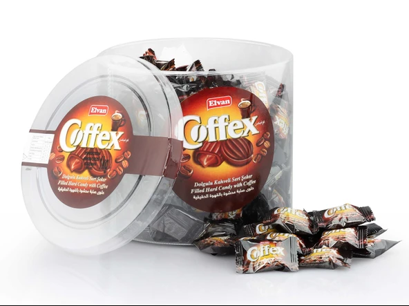 Coffex Kahveli Şeker 1000 Gr. Silindir (1 Kutu) - Resim 3