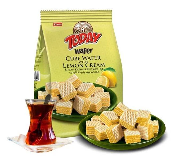 Today Küp Gofret Limonlu 200Gr. (1 Paket) - Resim 3