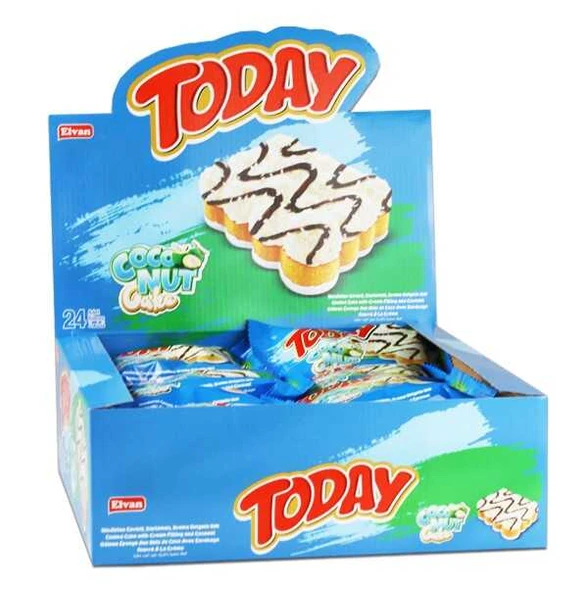 Today Coconut Cake Hindistan Cevizli 40 Gr. 24 Adet (1 Kutu) ürün görseli 1