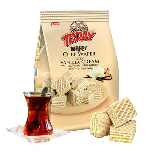 Today Küp Gofret Vanilyalı 200Gr. ( 1 Paket) - Resim 3