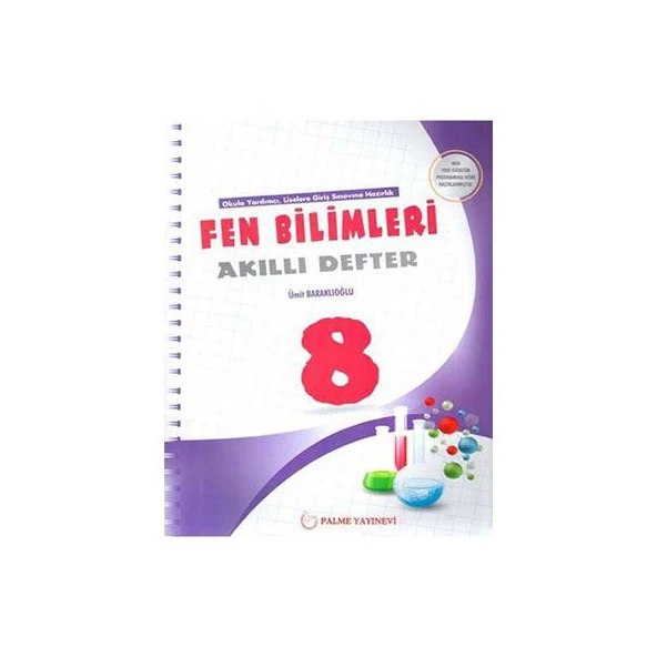 PALME 8.SINIF FEN BİLİMLERİ AKILLI DEFTER ürün görseli 1