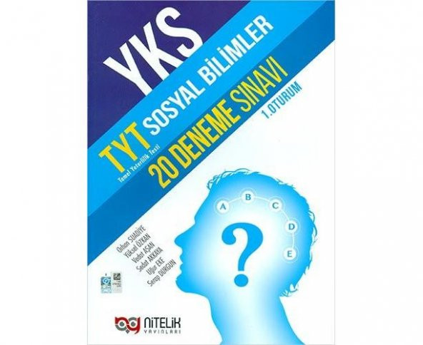 Nitelik Yks Tyt Sosyal Bilimler 20 Deneme Sınavı (1.oturum) ürün görseli 1