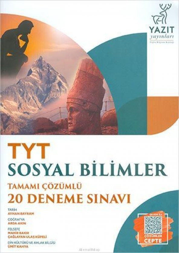 YAZIT YKS TYT SOSYAL BİLİMLER TAMAMI ÇÖZÜMLÜ 20 DENEME SINAVI *YENİ* ürün görseli 1