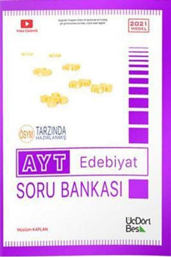 AYT EDEBİYAT SORU BANKASI - ÜÇDÖRTBEŞ YAYINLARI ürün görseli 1