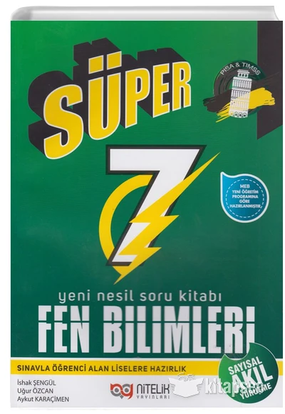 NİTELİK 7.SINIF YENİ NESİL SÜPER FEN BİLİMLERİ SORU KİTABI ürün görseli 1