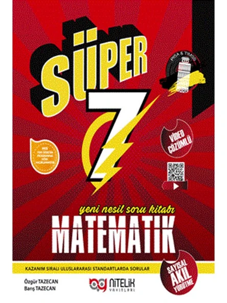 NİTELİK 7.SINIF YENİ NESİL SÜPER MATEMATİK SORU KİTABI ürün görseli 1