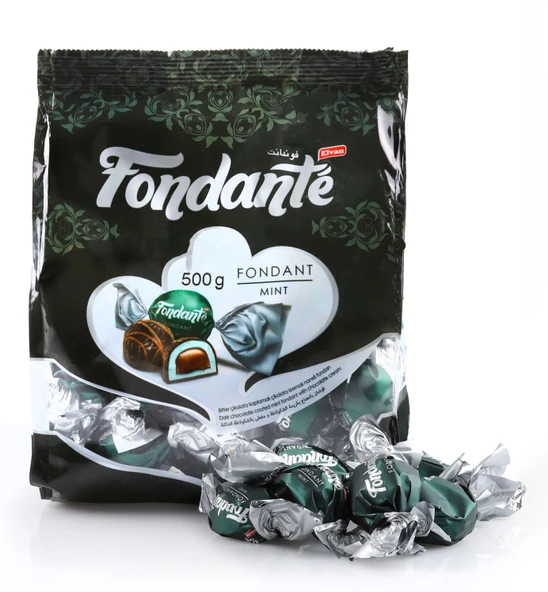 Fondante Çikolata Dolgulu Naneli 500 Gr. (1 Poşet) ürün görseli 1